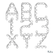 arabesque Àwọn Ojúewé Àwọ̀ Tí A Tẹ̀wé